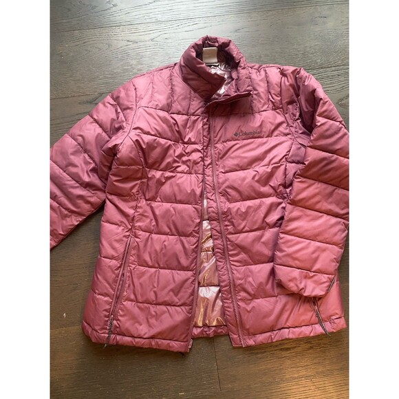 Columbia Interchange Omni-Heat Winter Jacket Women’s LARGE Pink Hooded Ski - Picture 9 of 10